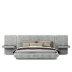 Luxe Panel Bed with Side Tables