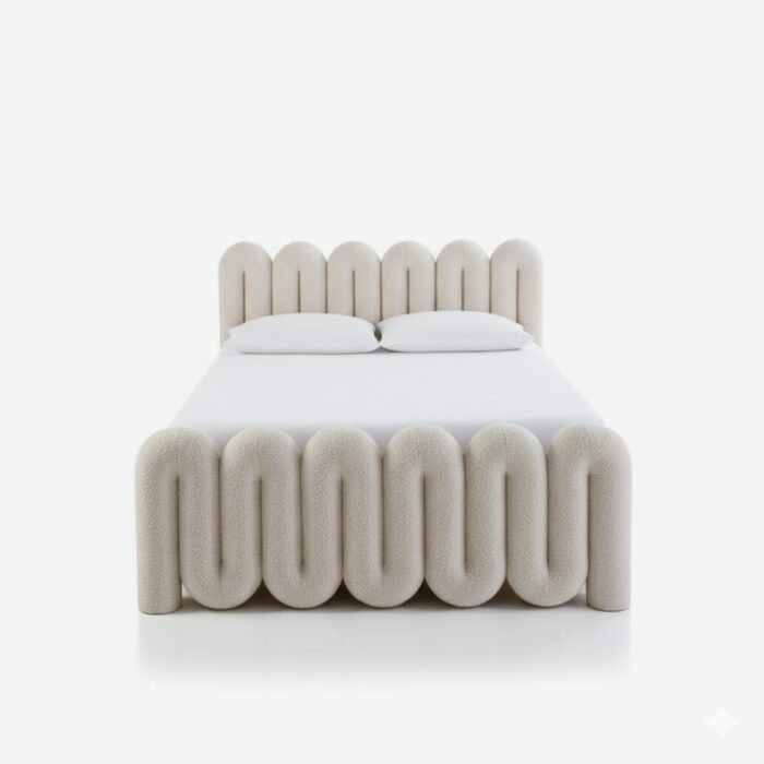 Wave Upholstered Bed