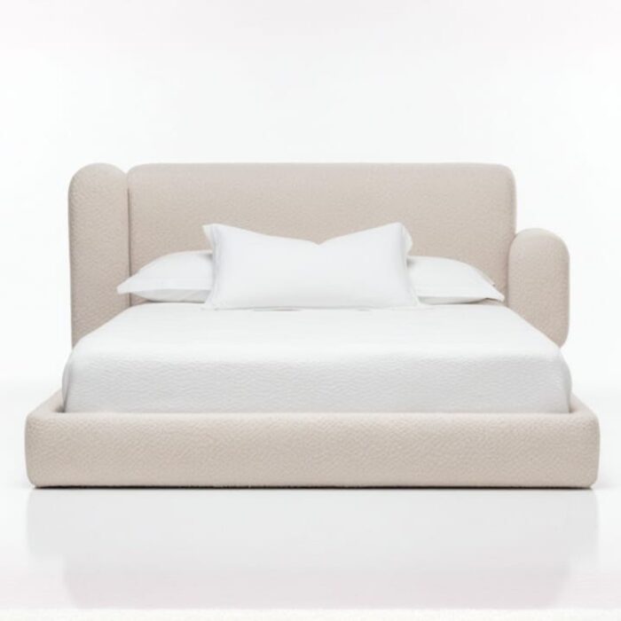 Cocoon Upholstered Wingback Bed