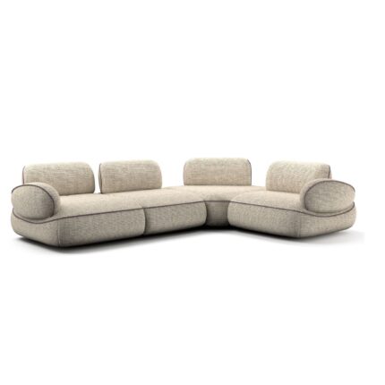 Pillo – Modern Curved L-Shaped Sofa