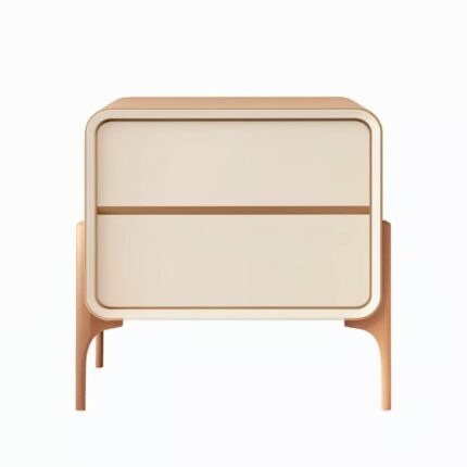 Modern Dual Drawer Bedside Table